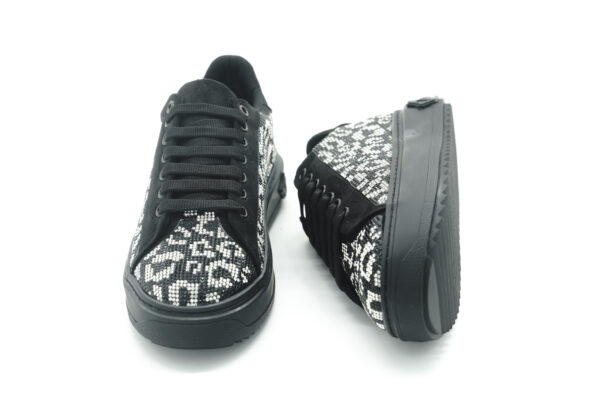 Luvesta Taşlı Sneaker Gri Leopar - Görsel 6