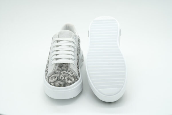 Luvesta Taşlı Sneaker Gri Leopar - Görsel 2