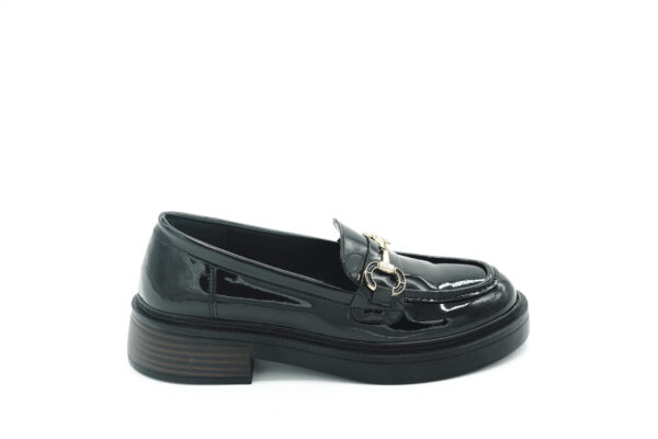 Toka Detaylı Rugan Loafer Siyah - Görsel 7