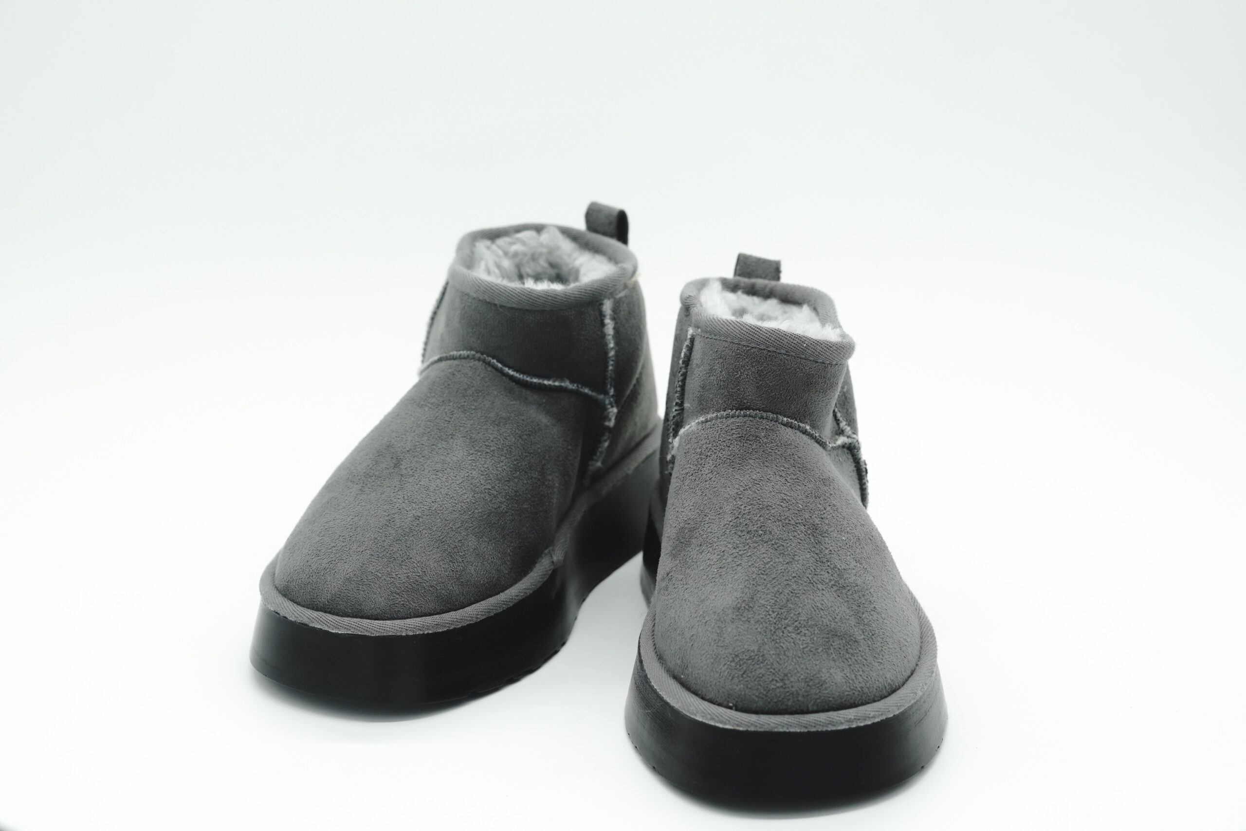 Mini Bot Yüksek Tabanlı Gri - Görsel 5