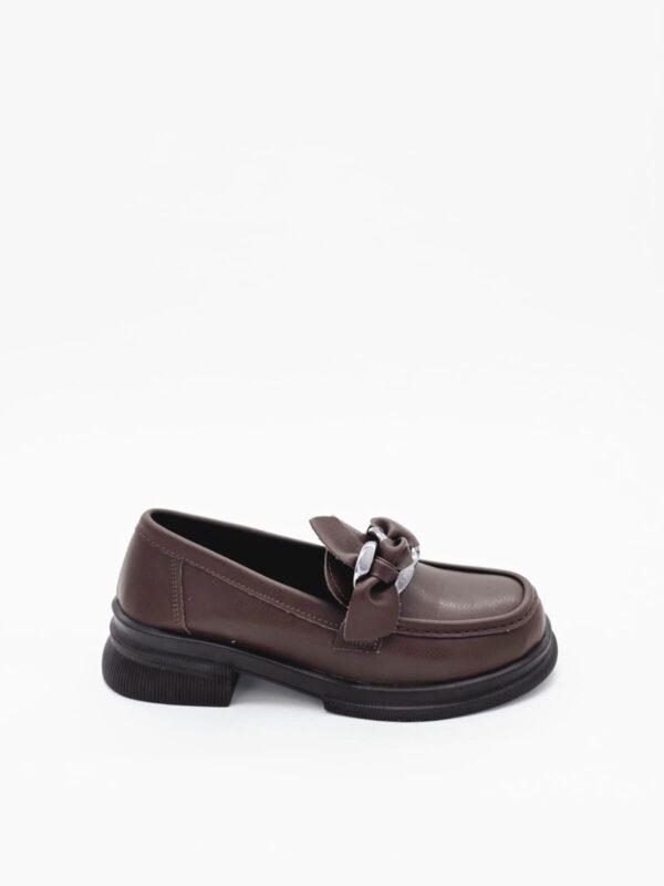 Şal Detaylı Tokalı Loafer Acı Kahve - Görsel 3