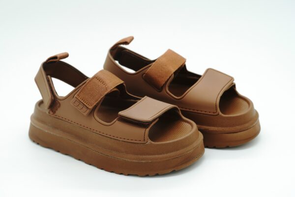 Cırtlı Ortopedik Sandalet Taba - Görsel 4