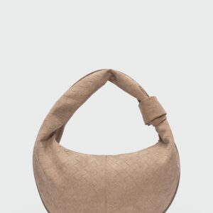 Süet Omuz Çantası Vizon