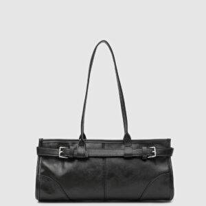 Vintage Baget Çanta Siyah