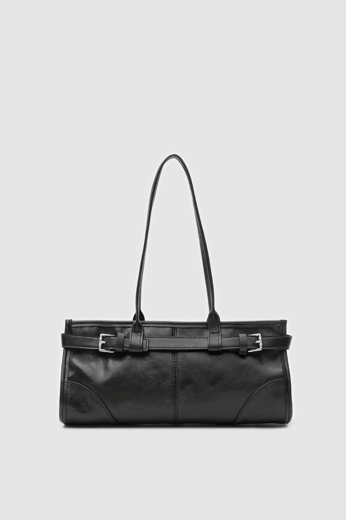 Vintage Baget Çanta Siyah