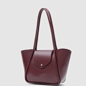 Makyaj Çantalı Omuz Çantası Bordo