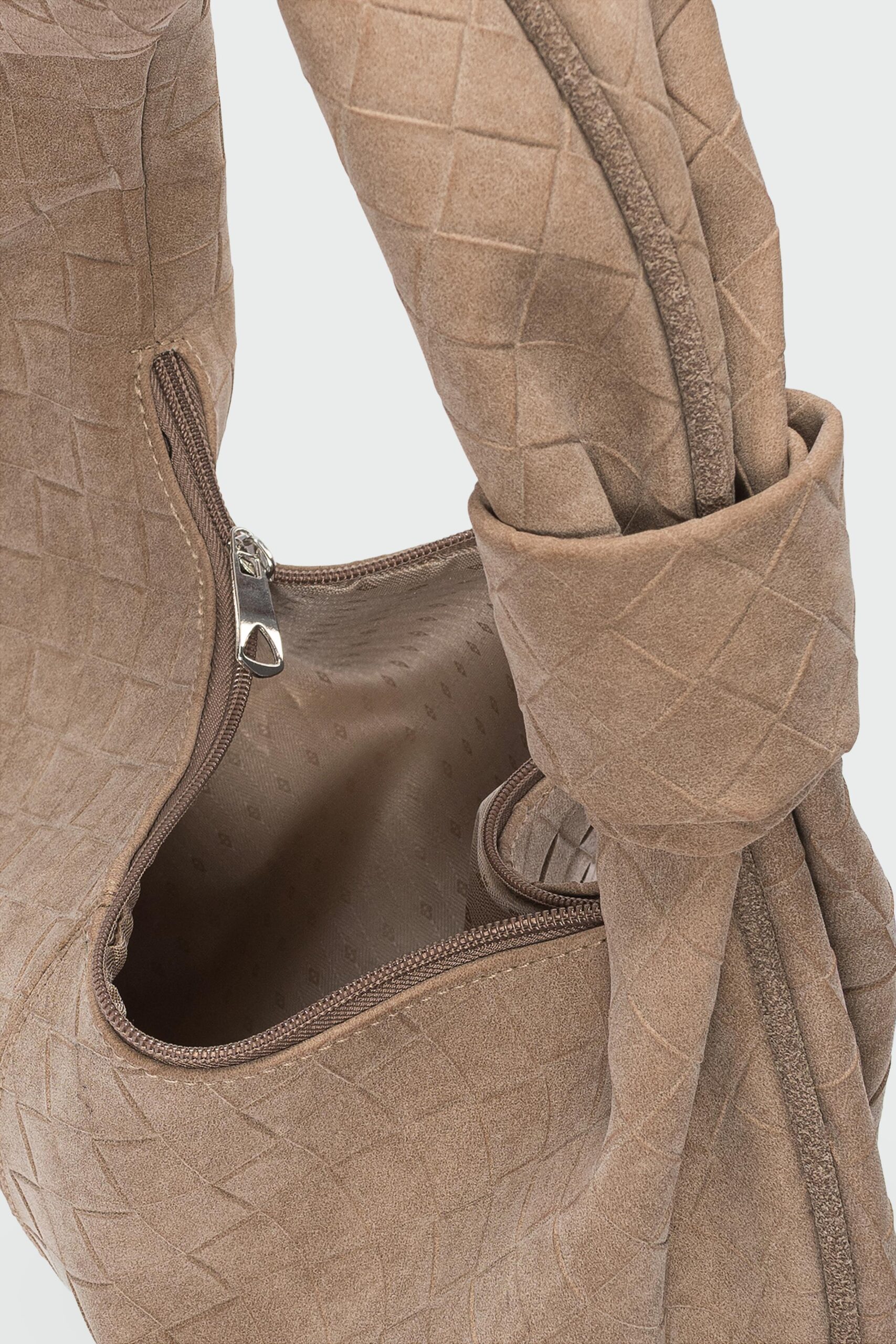 Süet Omuz Çantası Vizon - Görsel 5