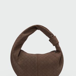 Süet Omuz Çantası Acı Kahve