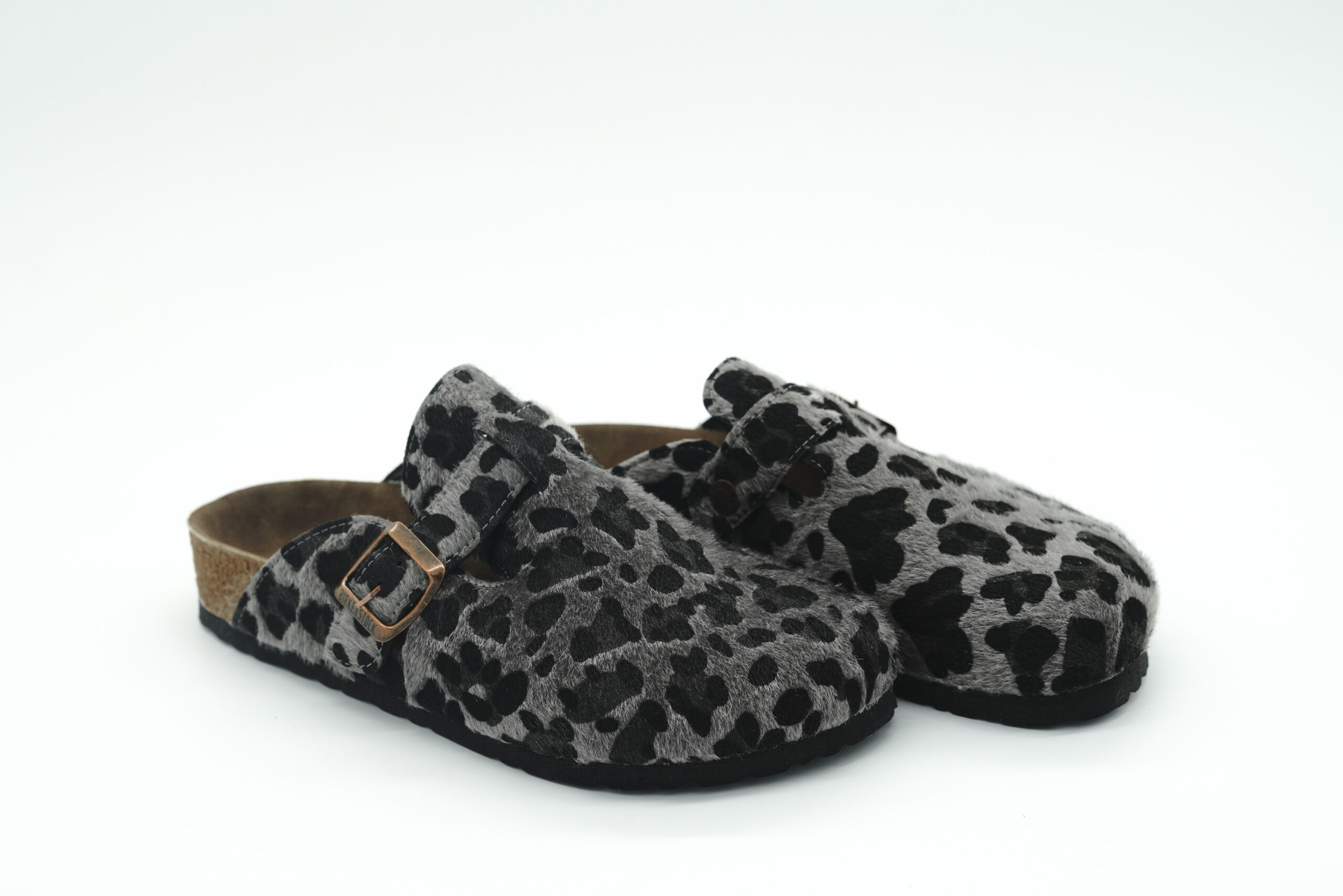 Önü Kapalı Terlik Gri Leopar