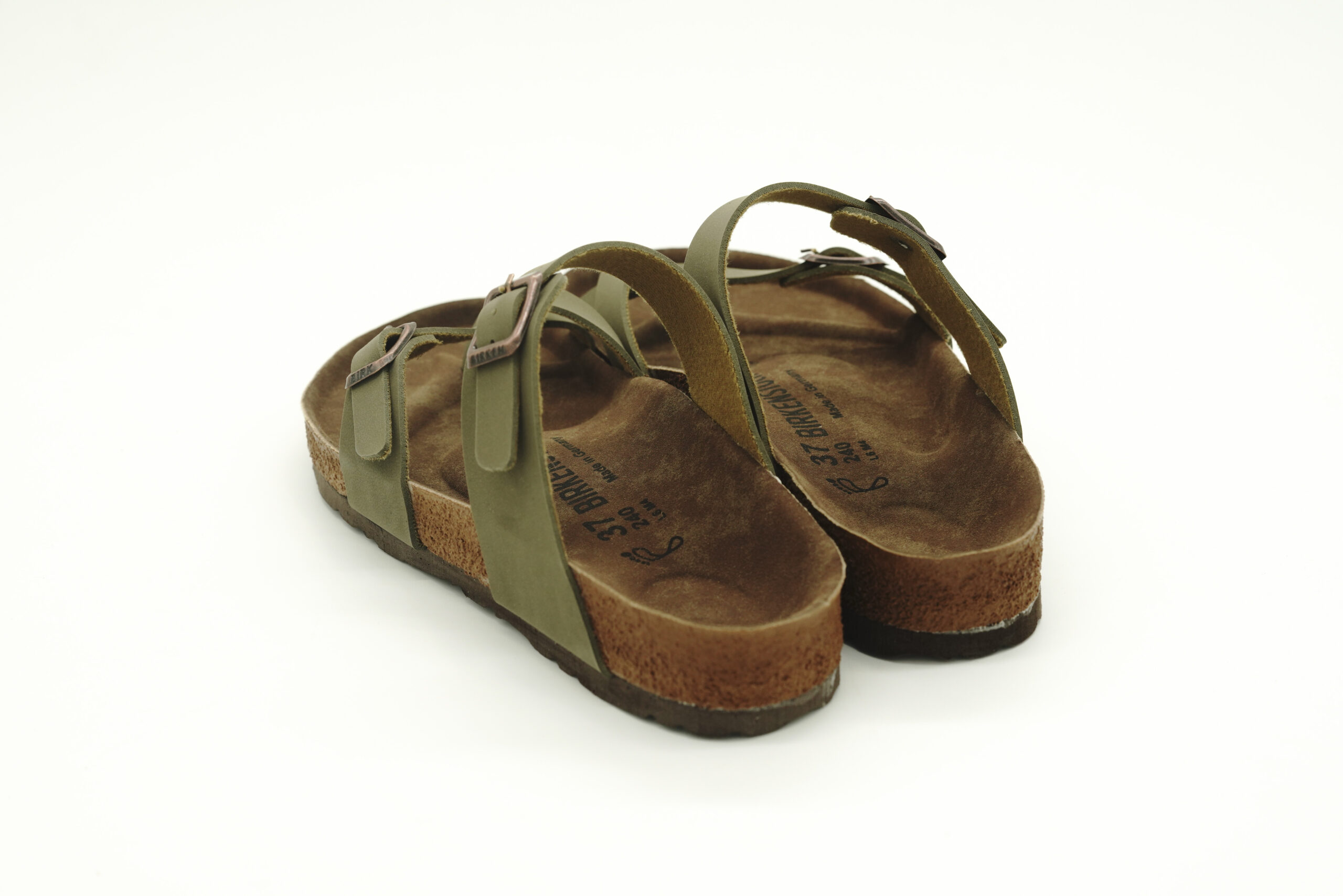 Çapraz Tokalı Terlik Zeytin Yeşili - Görsel 2