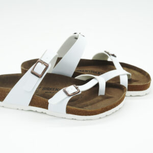 Çapraz Tokalı Terlik Beyaz