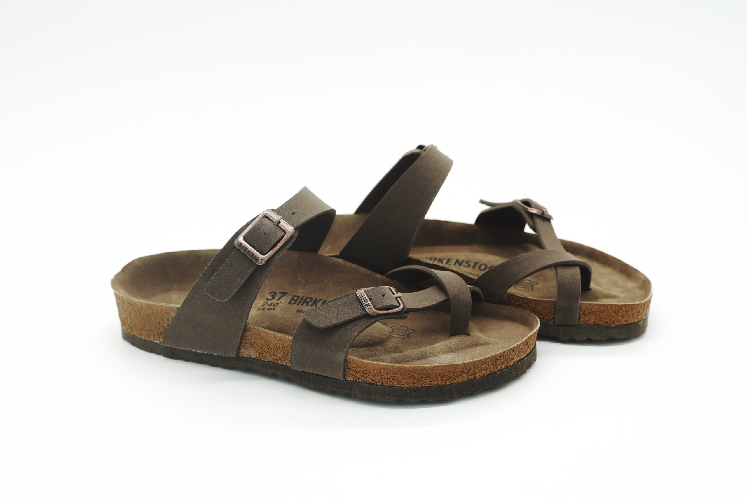 Çapraz Tokalı Terlik Kahverengi