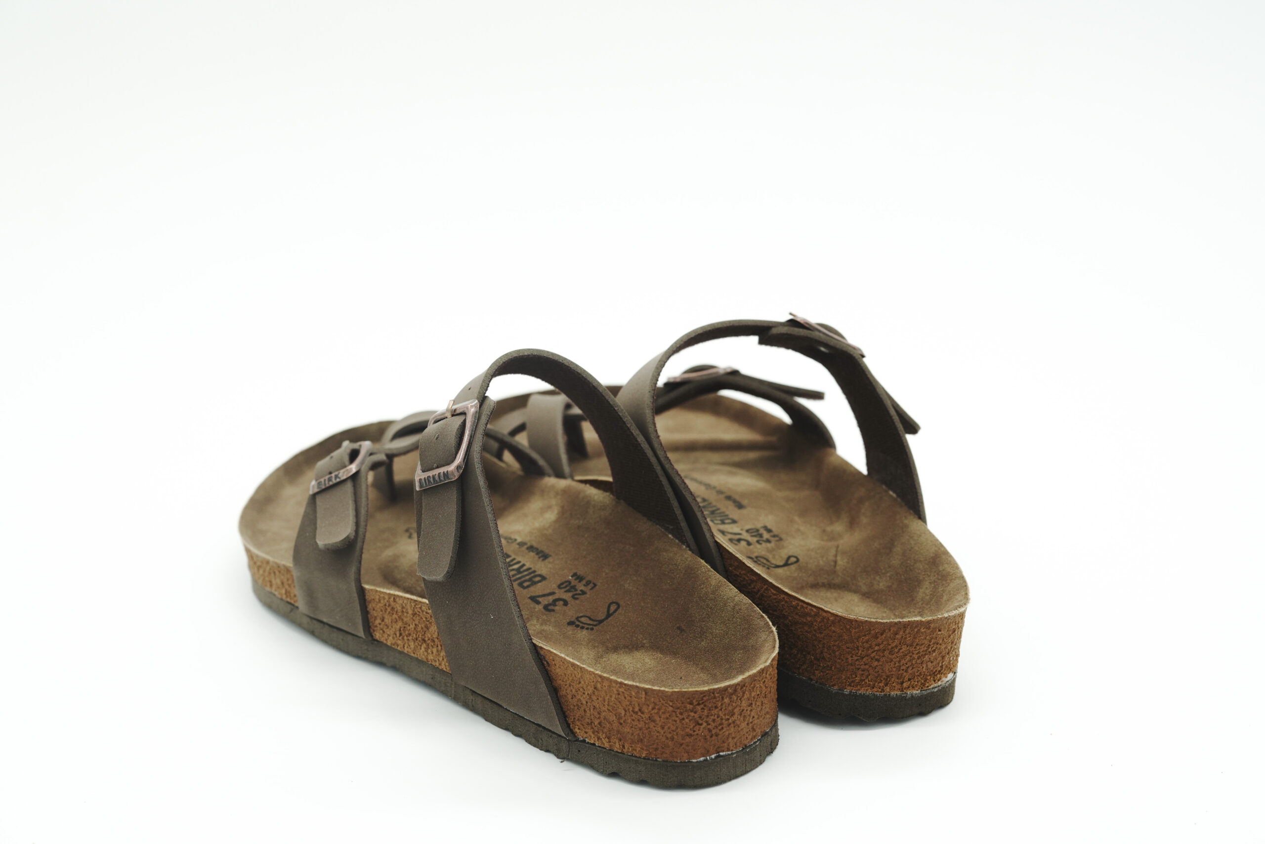 Çapraz Tokalı Terlik Kahverengi - Görsel 2