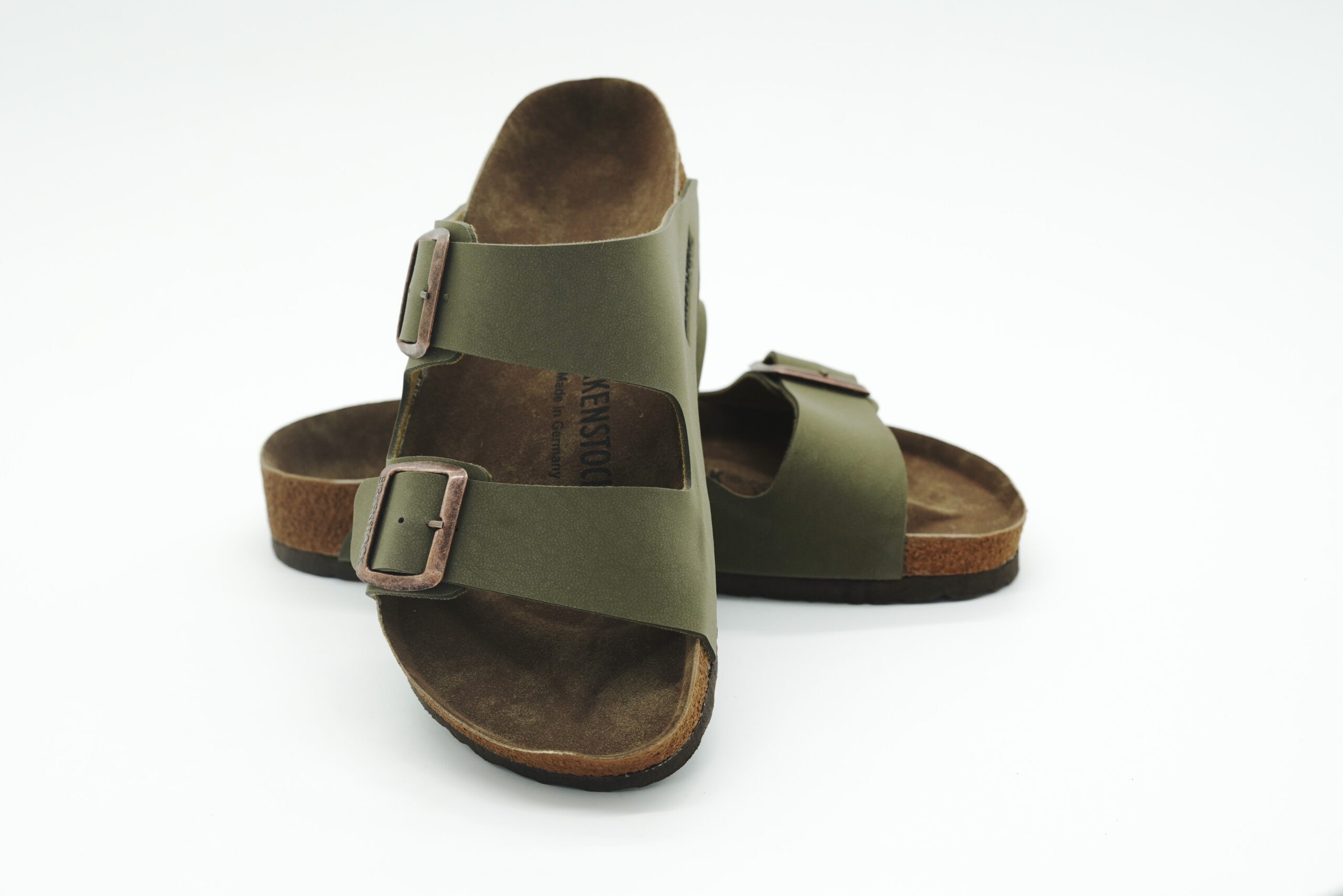 Çift Toka Detaylı Terlik Yeşil - Görsel 4