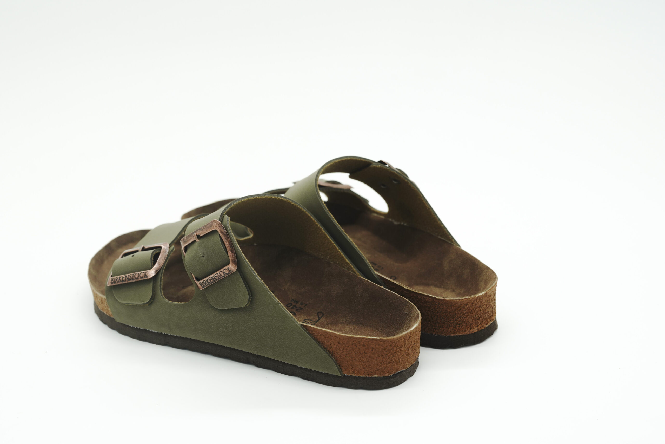 Çift Toka Detaylı Terlik Yeşil - Görsel 2