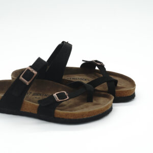 Çapraz Tokalı Terlik Siyah