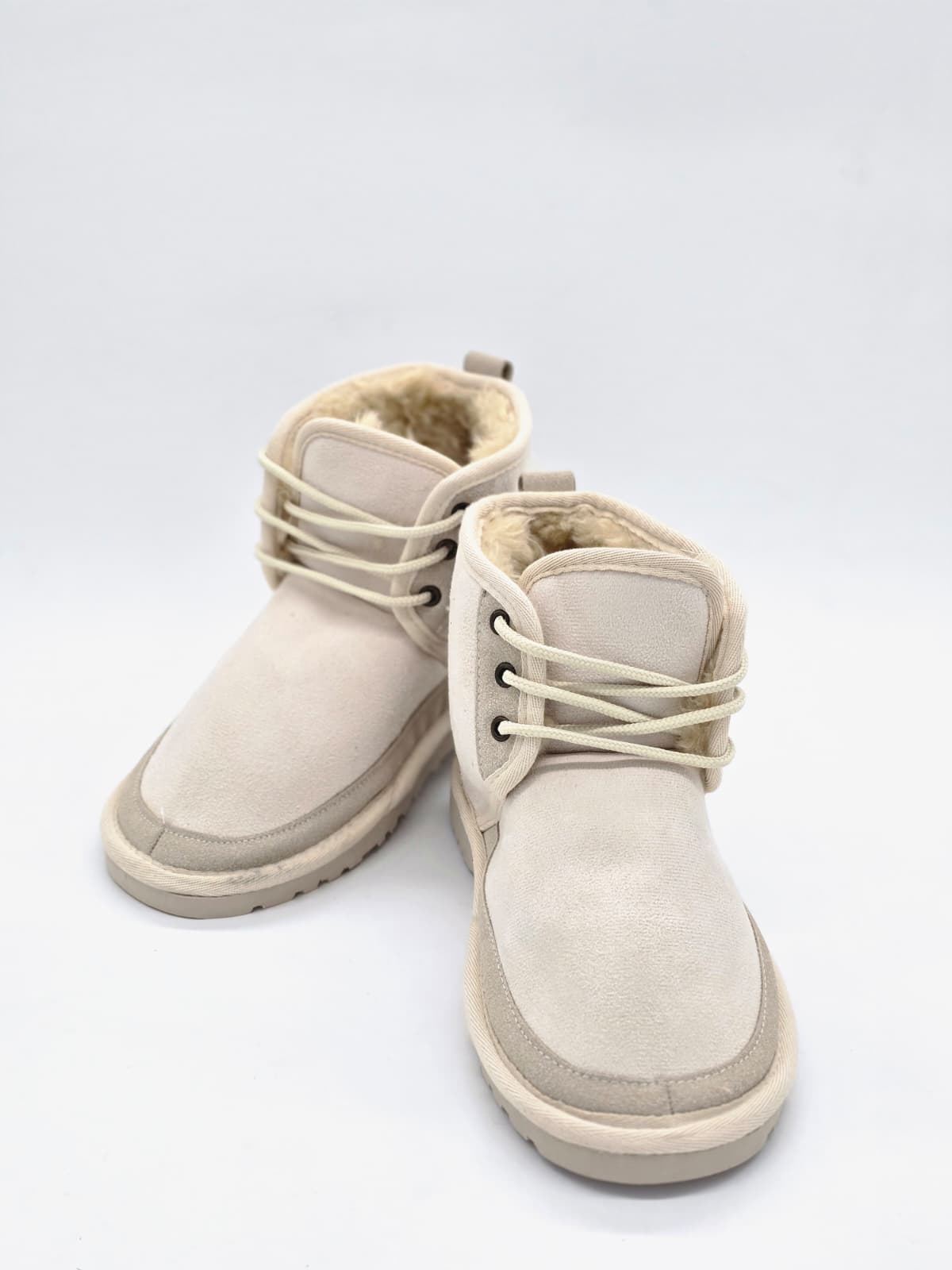 Mini Bağcıklı Bot Bej - Görsel 5