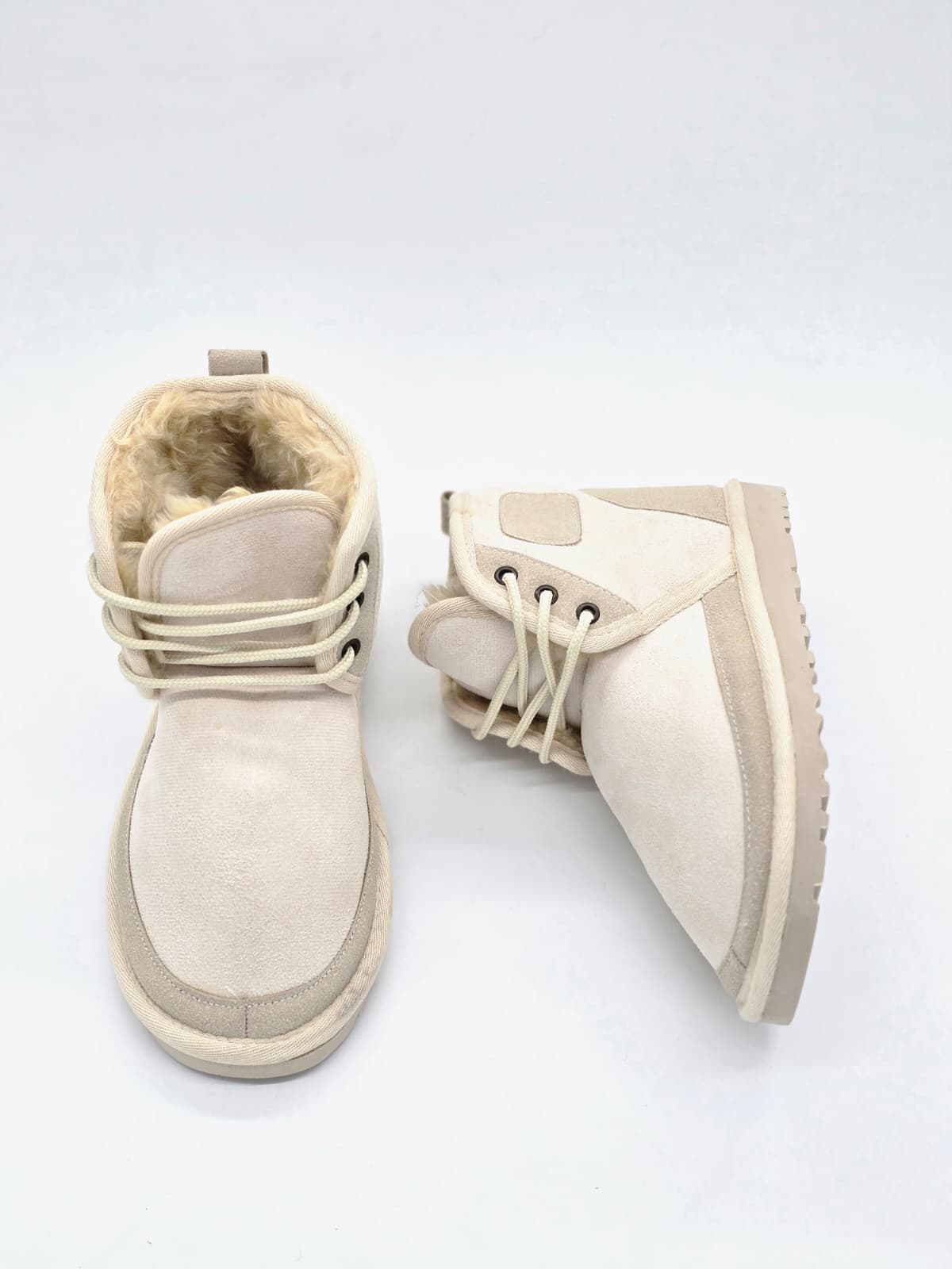 Mini Bağcıklı Bot Bej - Görsel 2