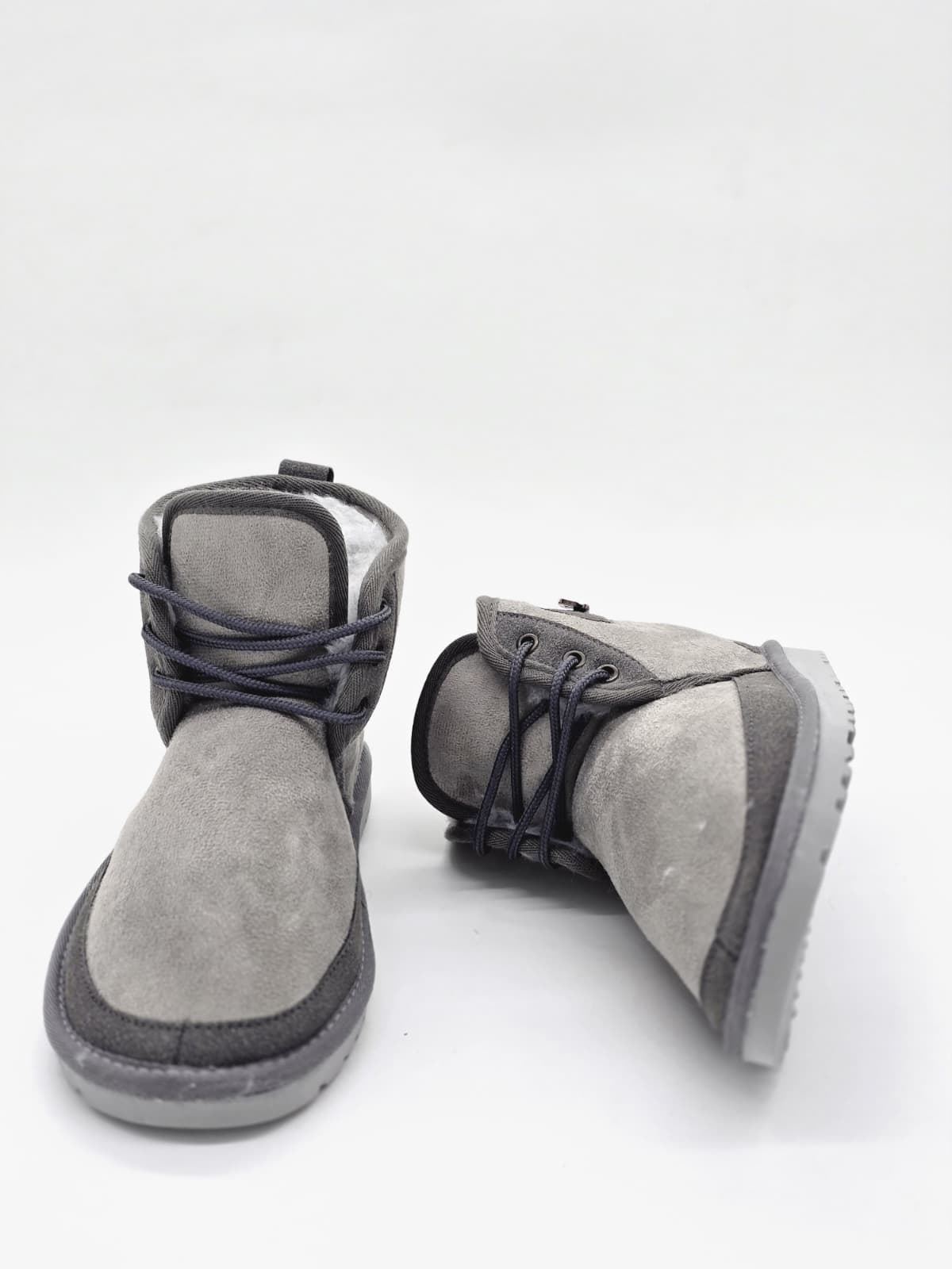 Mini Bağcıklı Bot Gri - Görsel 5