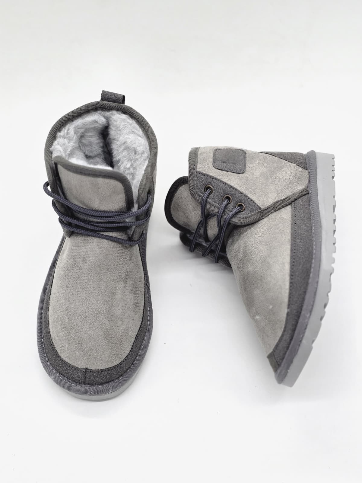 Mini Bağcıklı Bot Gri - Görsel 3