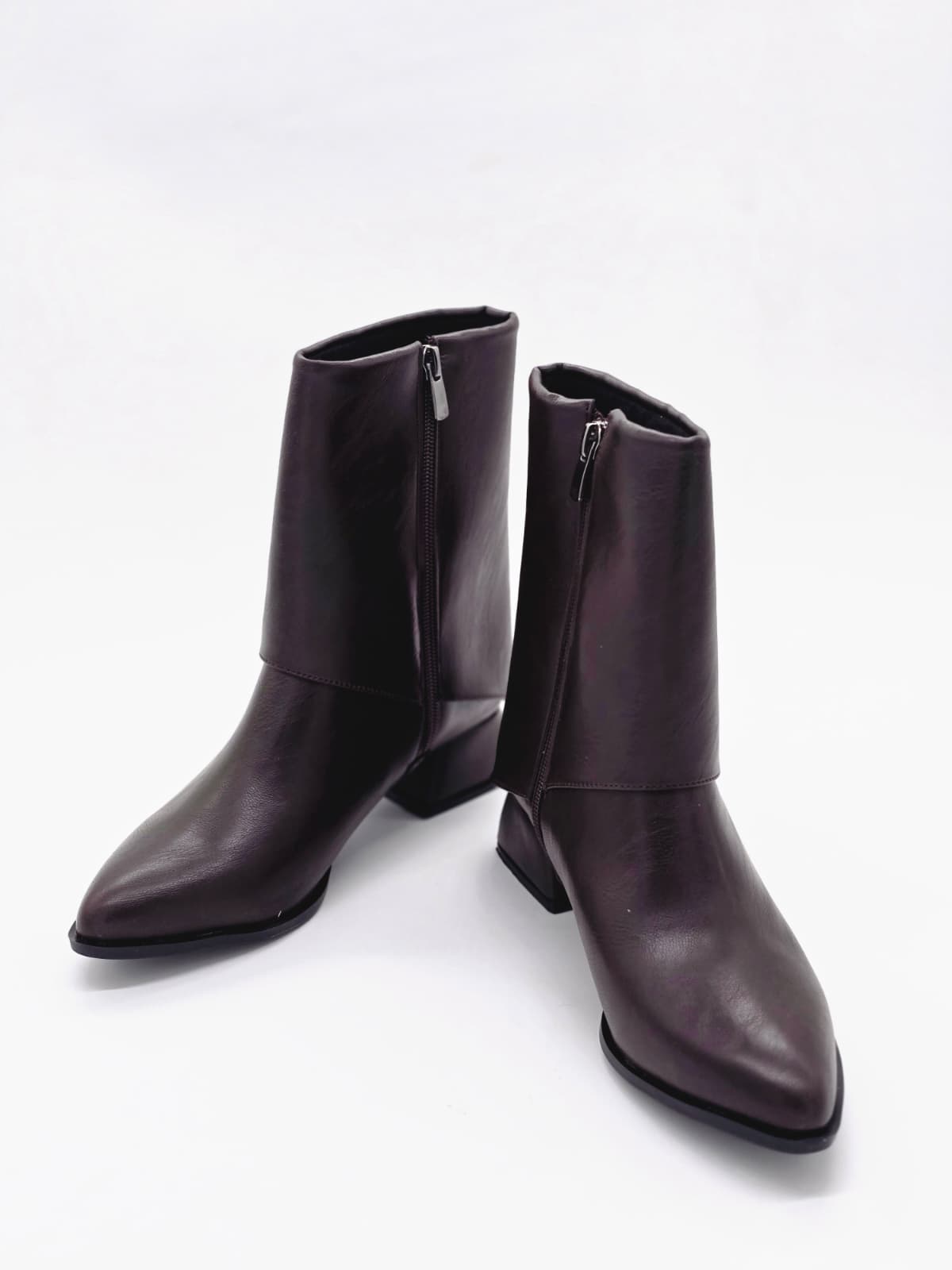 Western Kısa Topuklu Bot Acı Kahve - Görsel 6