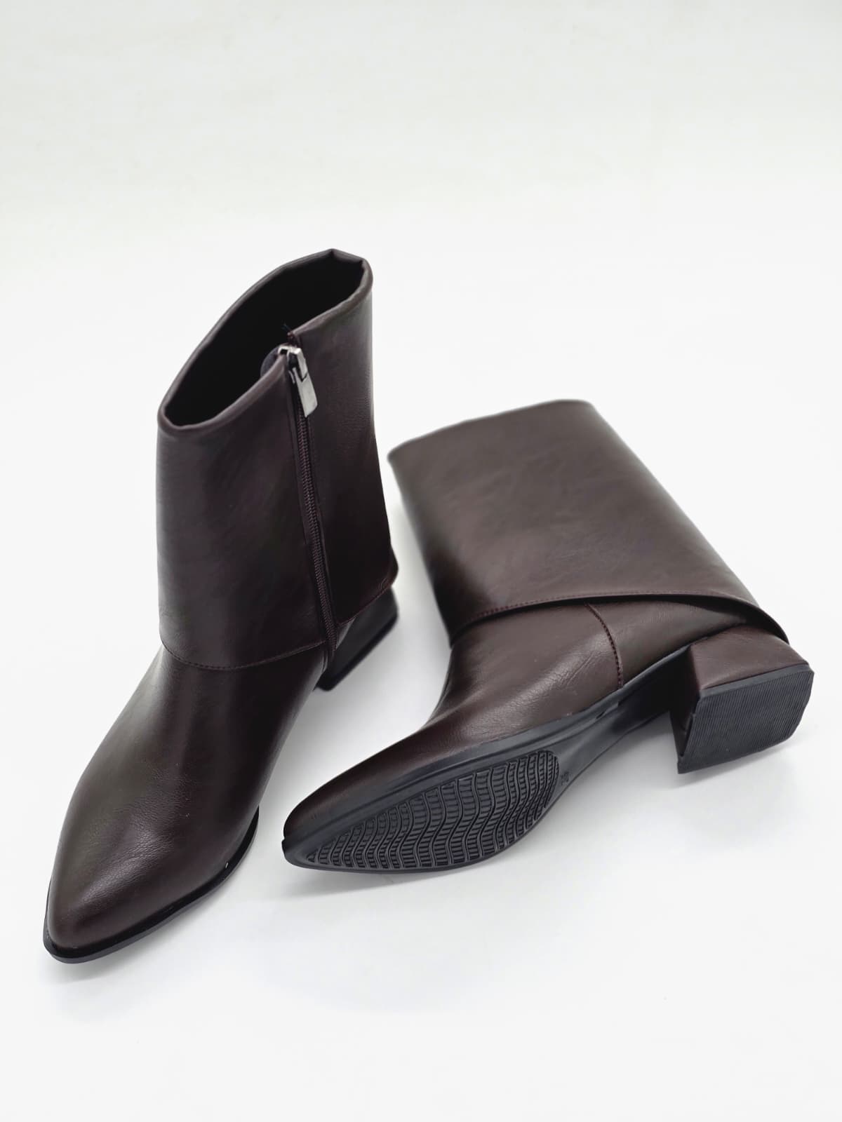 Western Kısa Topuklu Bot Acı Kahve - Görsel 5