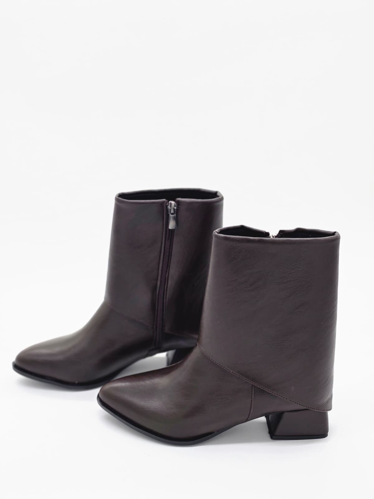 Western Kısa Topuklu Bot Acı Kahve - Görsel 4