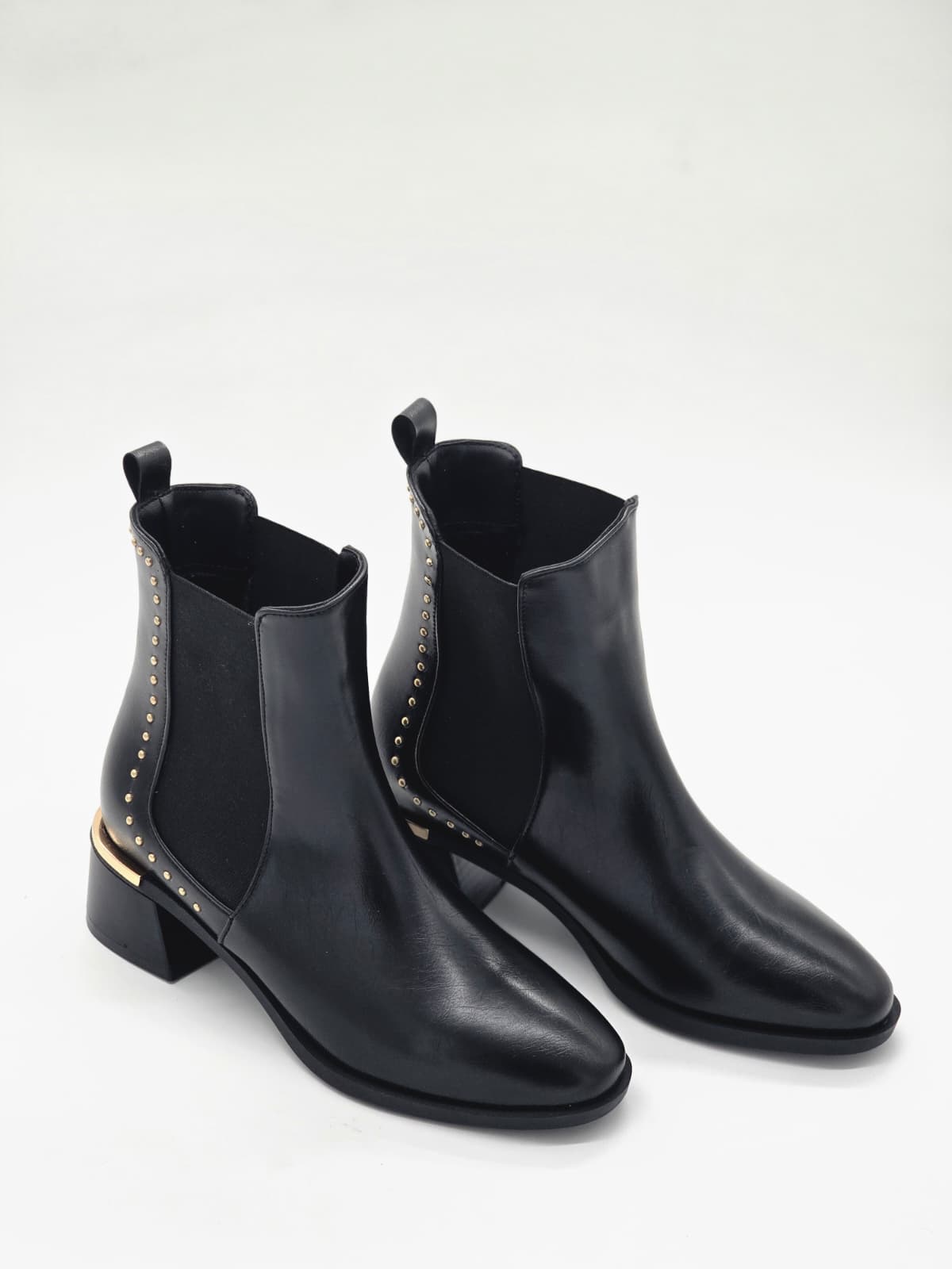 Topuk Detaylı Lastikli Bot Siyah - Görsel 6