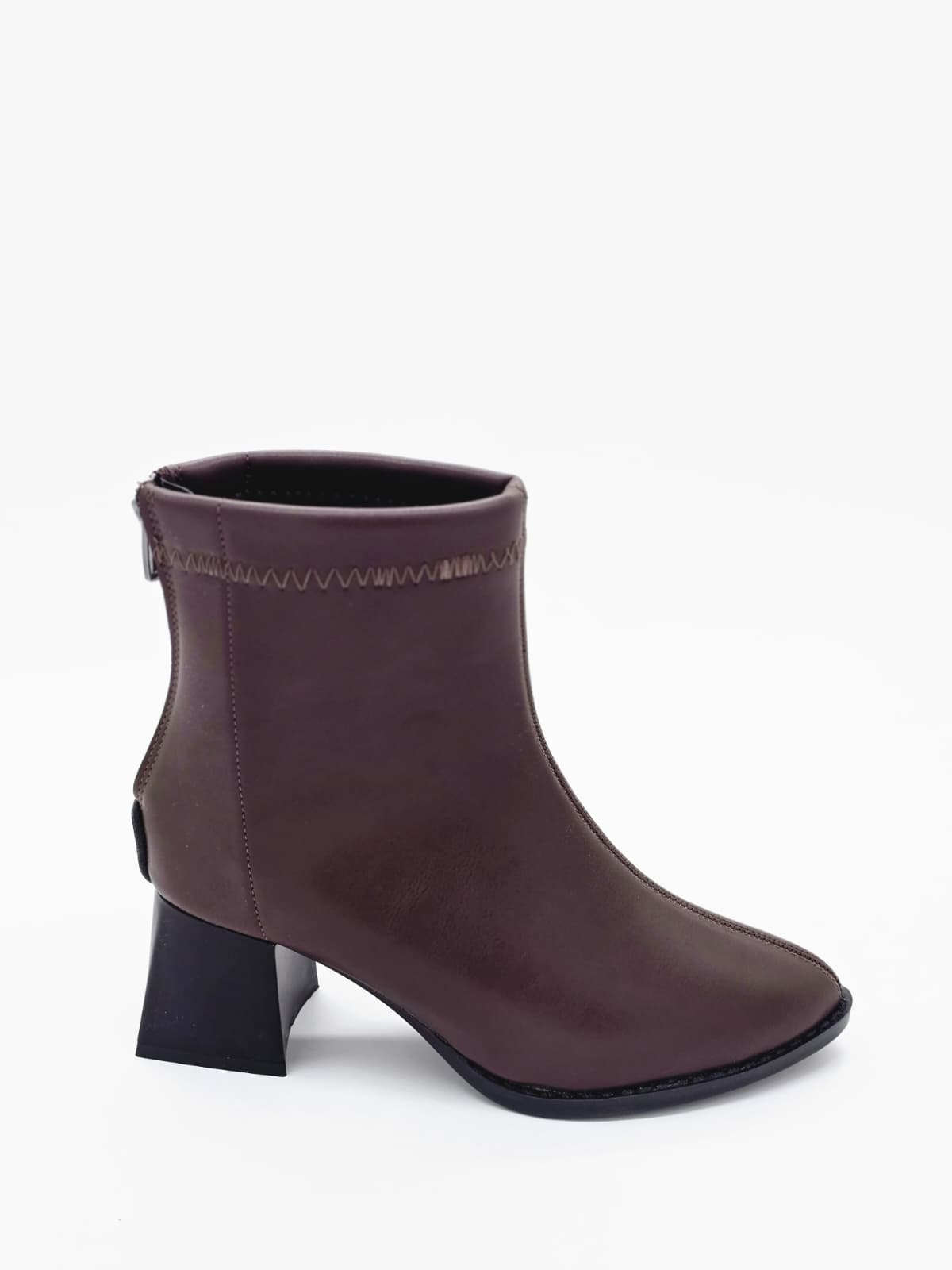 Sivri Burun Topuklu Bot Acı Kahve - Görsel 5