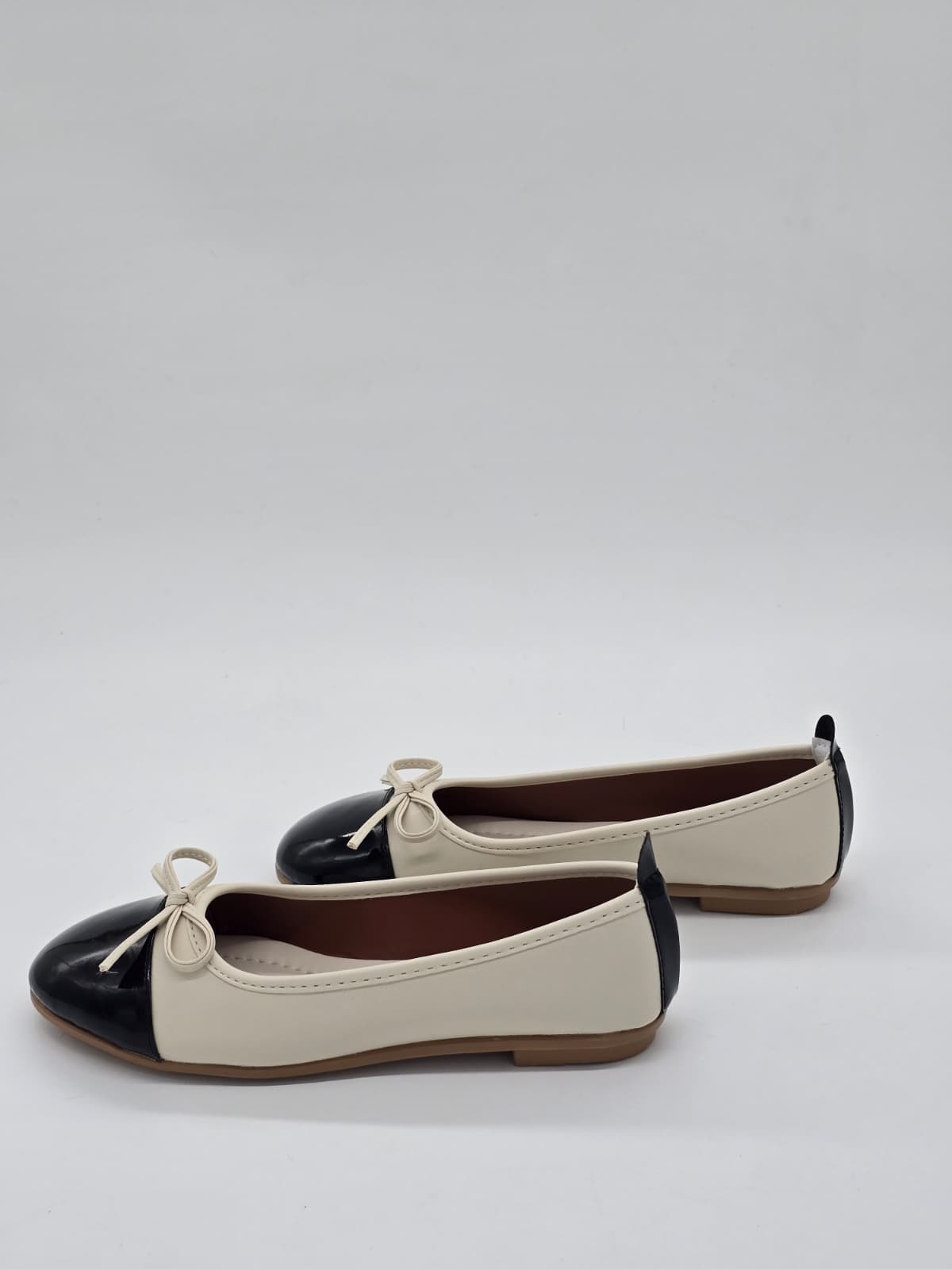 Fiyonklu Babet Bej-Siyah - Görsel 5