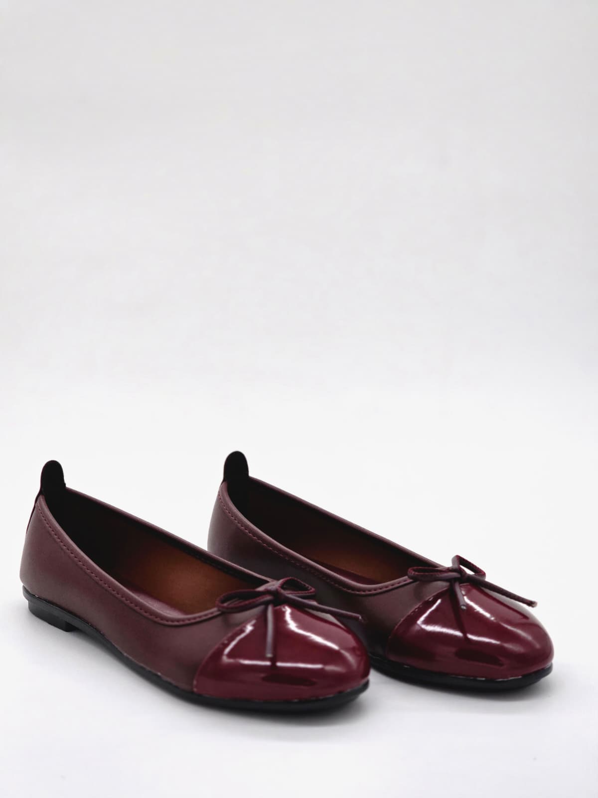 Fiyonklu Babet Bordo Rugan - Görsel 5