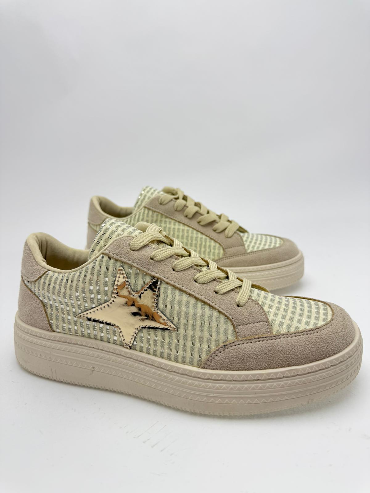 Yıldız Sneaker Bej - Görsel 5