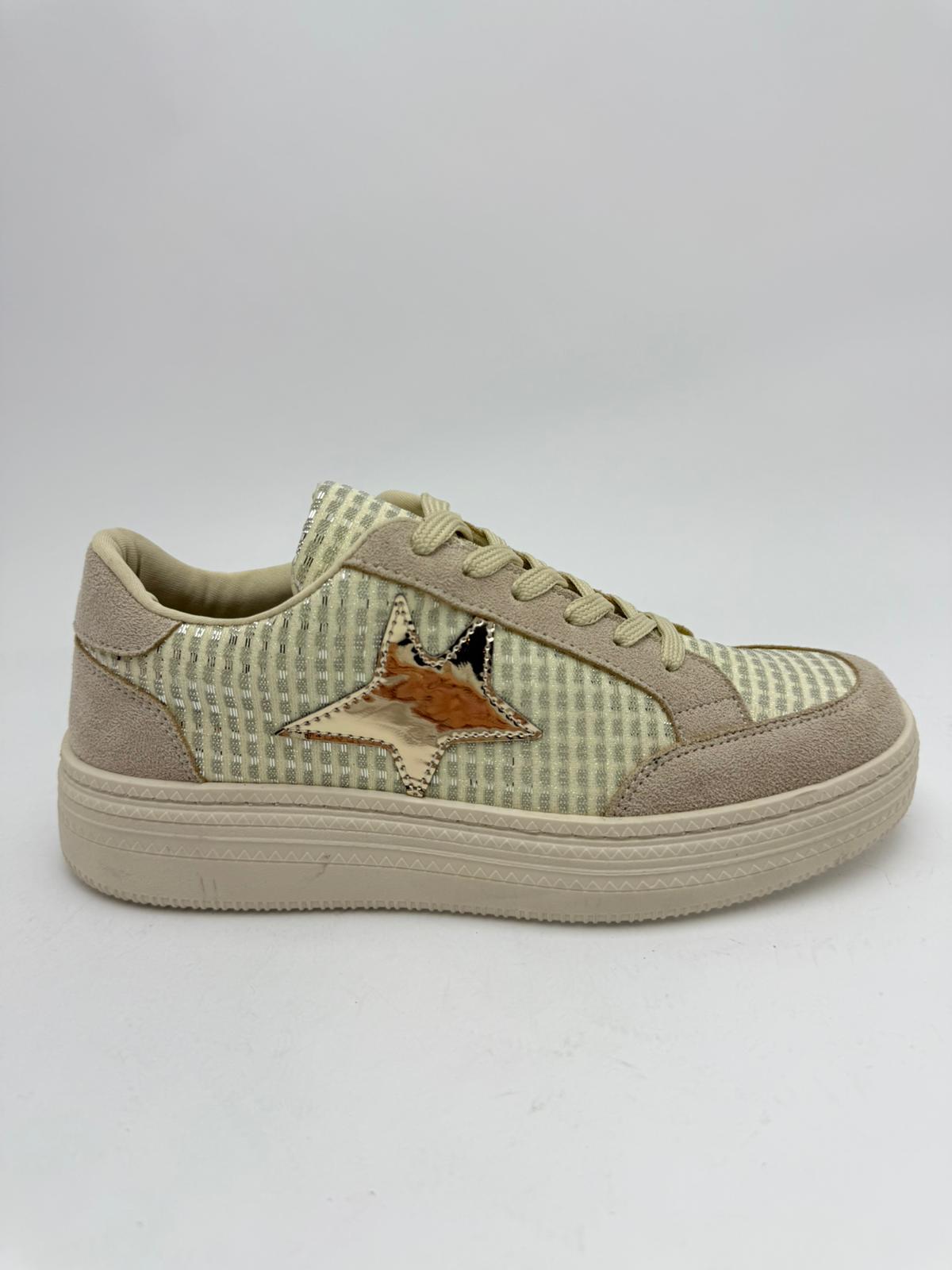 Yıldız Sneaker Bej - Görsel 4