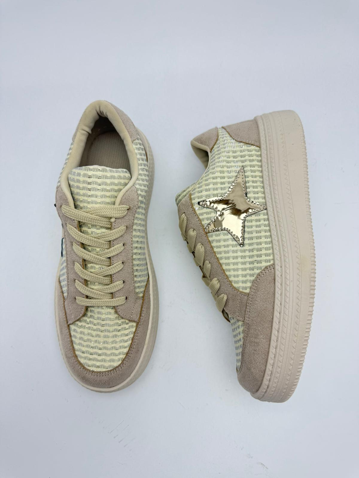 Yıldız Sneaker Bej - Görsel 3