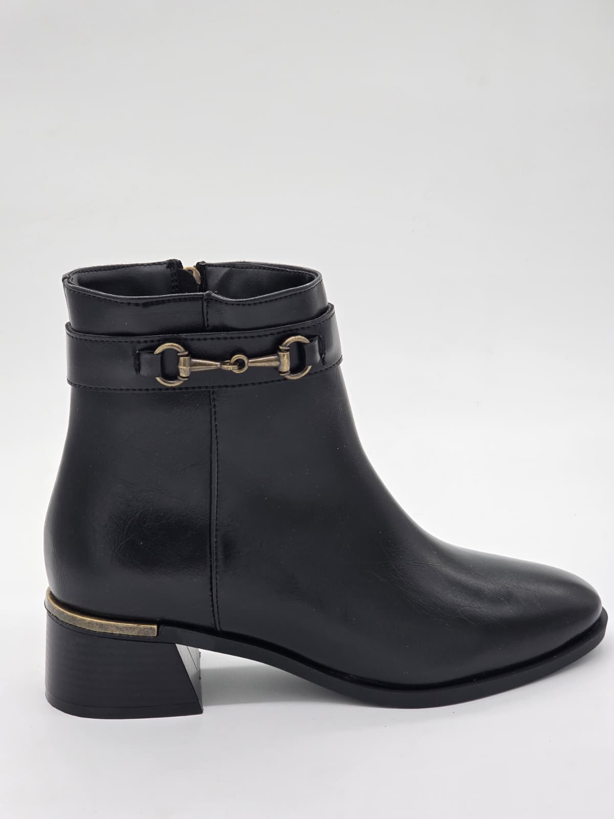 Altın Detaylı Bot Siyah - Görsel 7