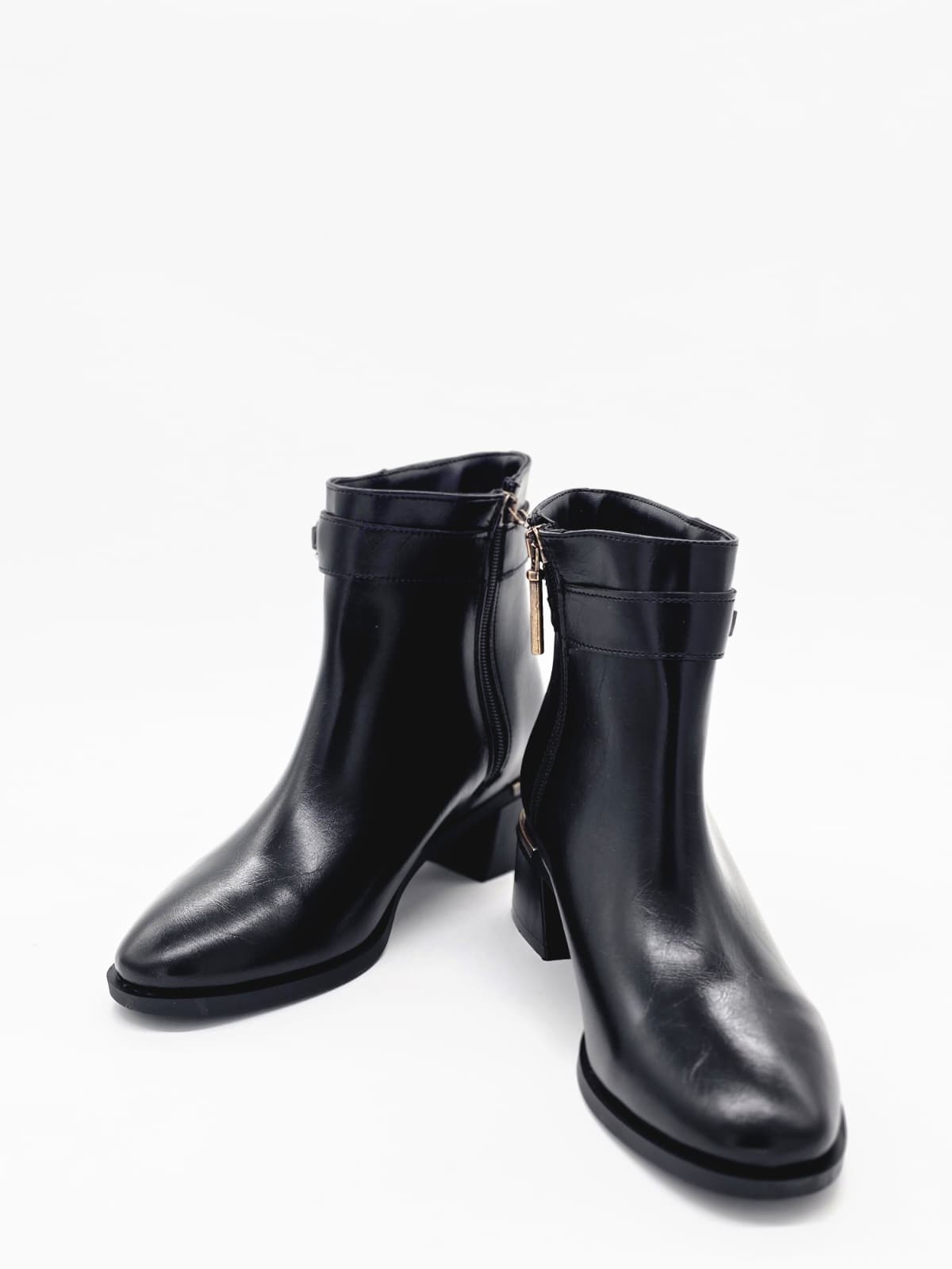 Altın Detaylı Bot Siyah - Görsel 4