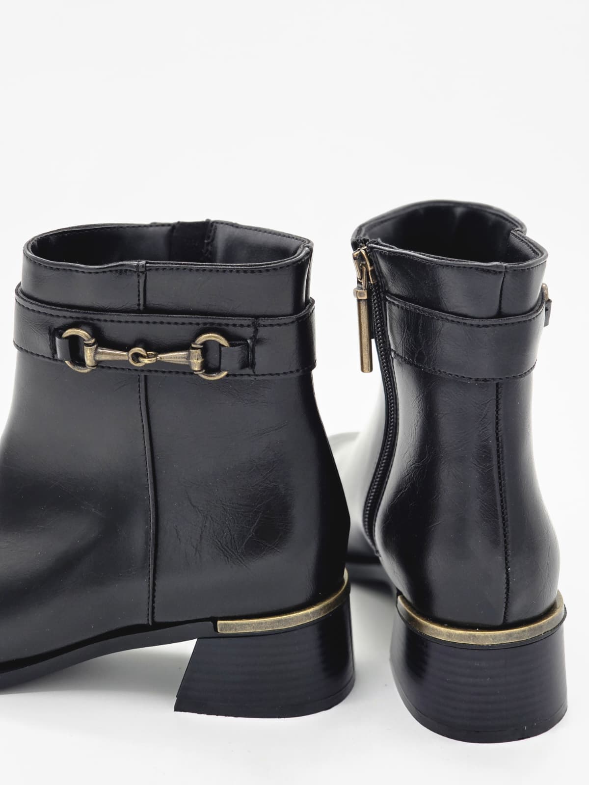 Altın Detaylı Bot Siyah - Görsel 2