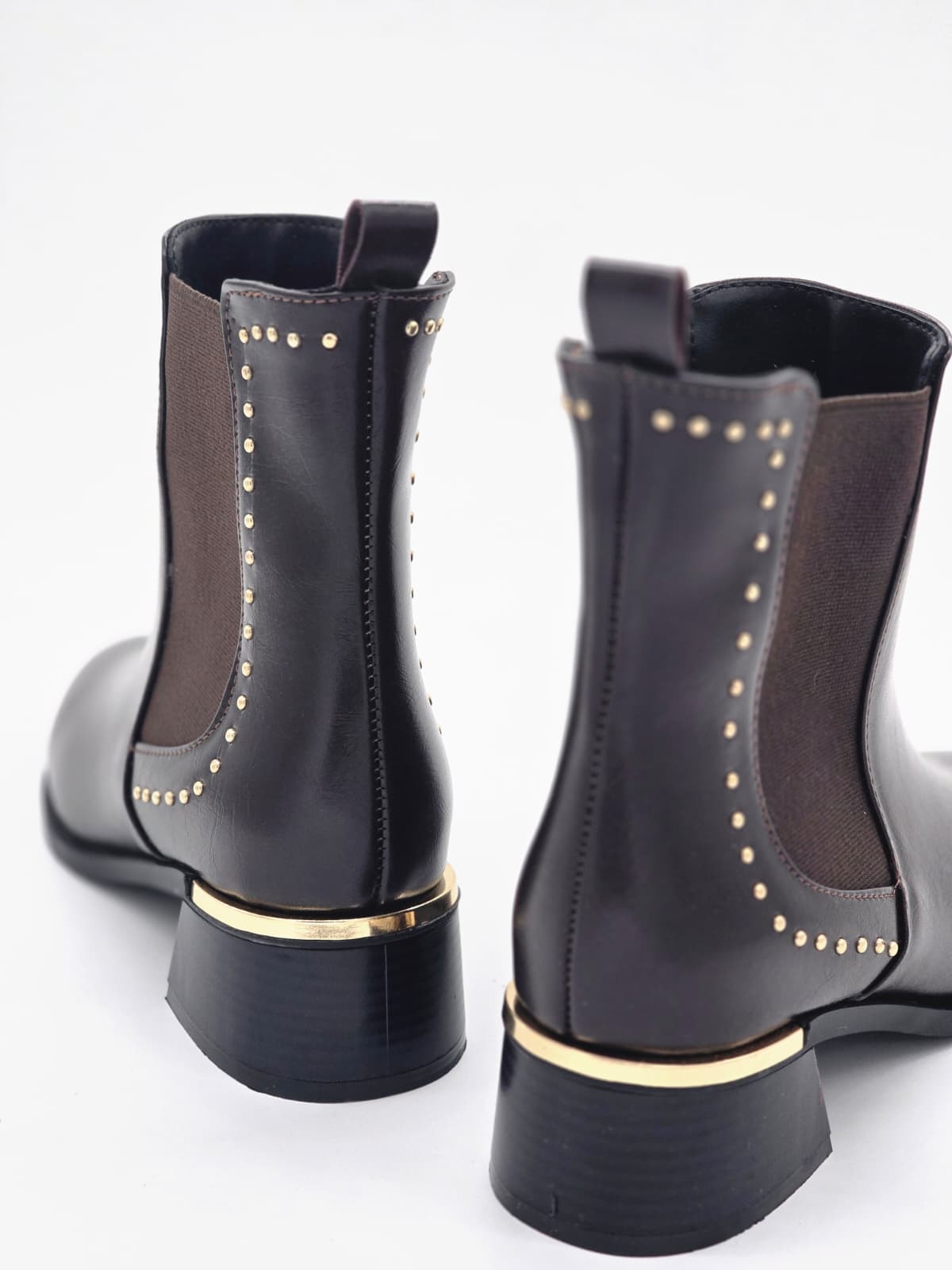 Topuk Detaylı Lastikli Bot Acı Kahve - Görsel 2