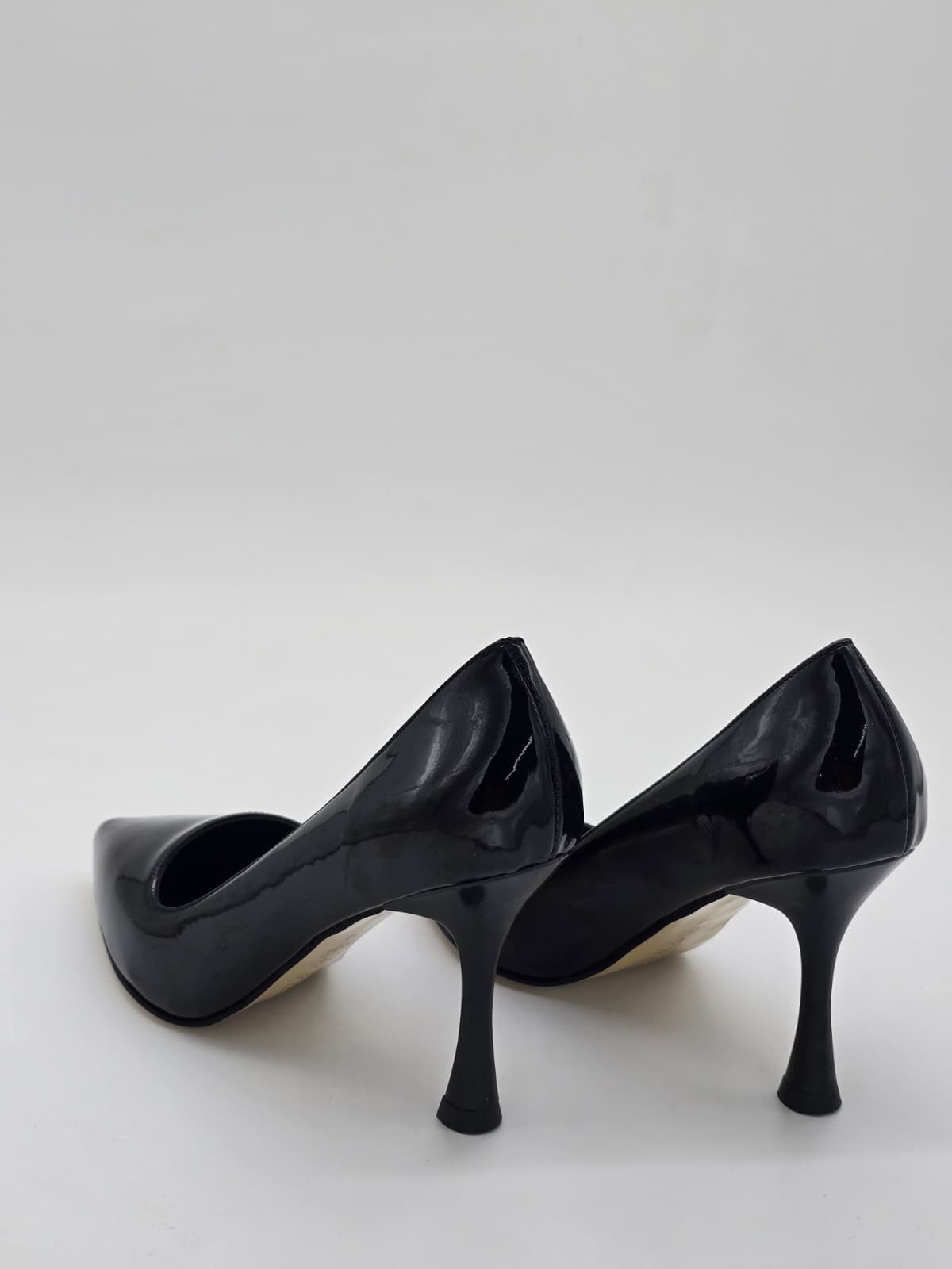 İnce Topuklu Stiletto Rugan Siyah - Görsel 5