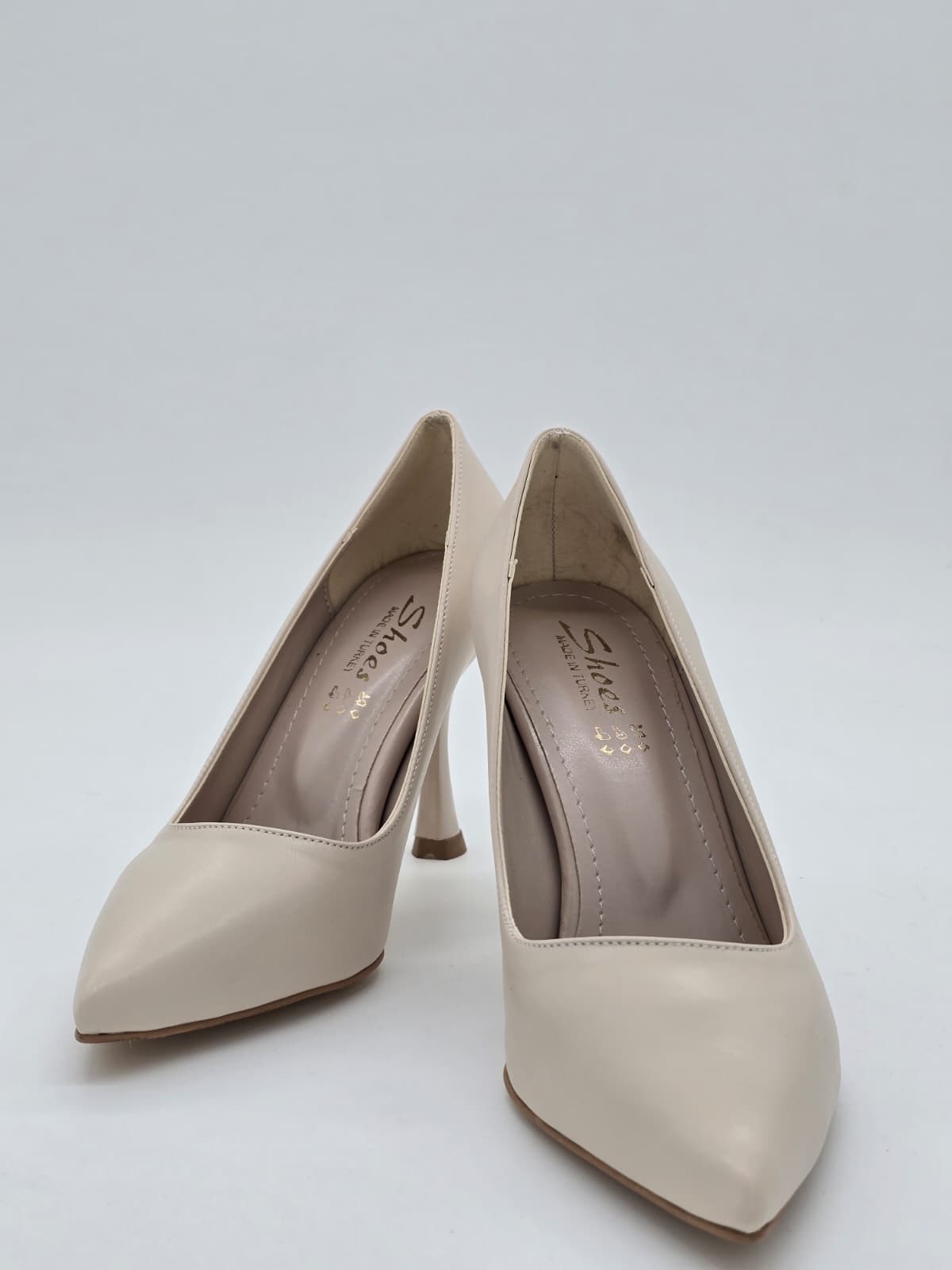 İnce Topuklu Stiletto Bej - Görsel 4