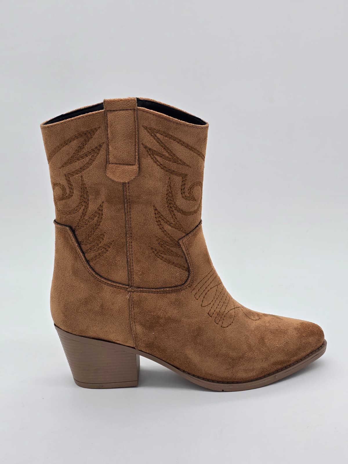 Western Kovboy Bot Süet Taba