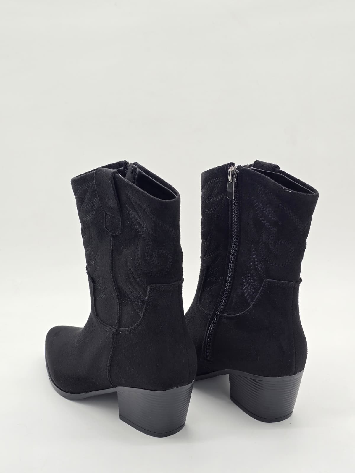 Western Kovboy Bot Süet Siyah - Görsel 4