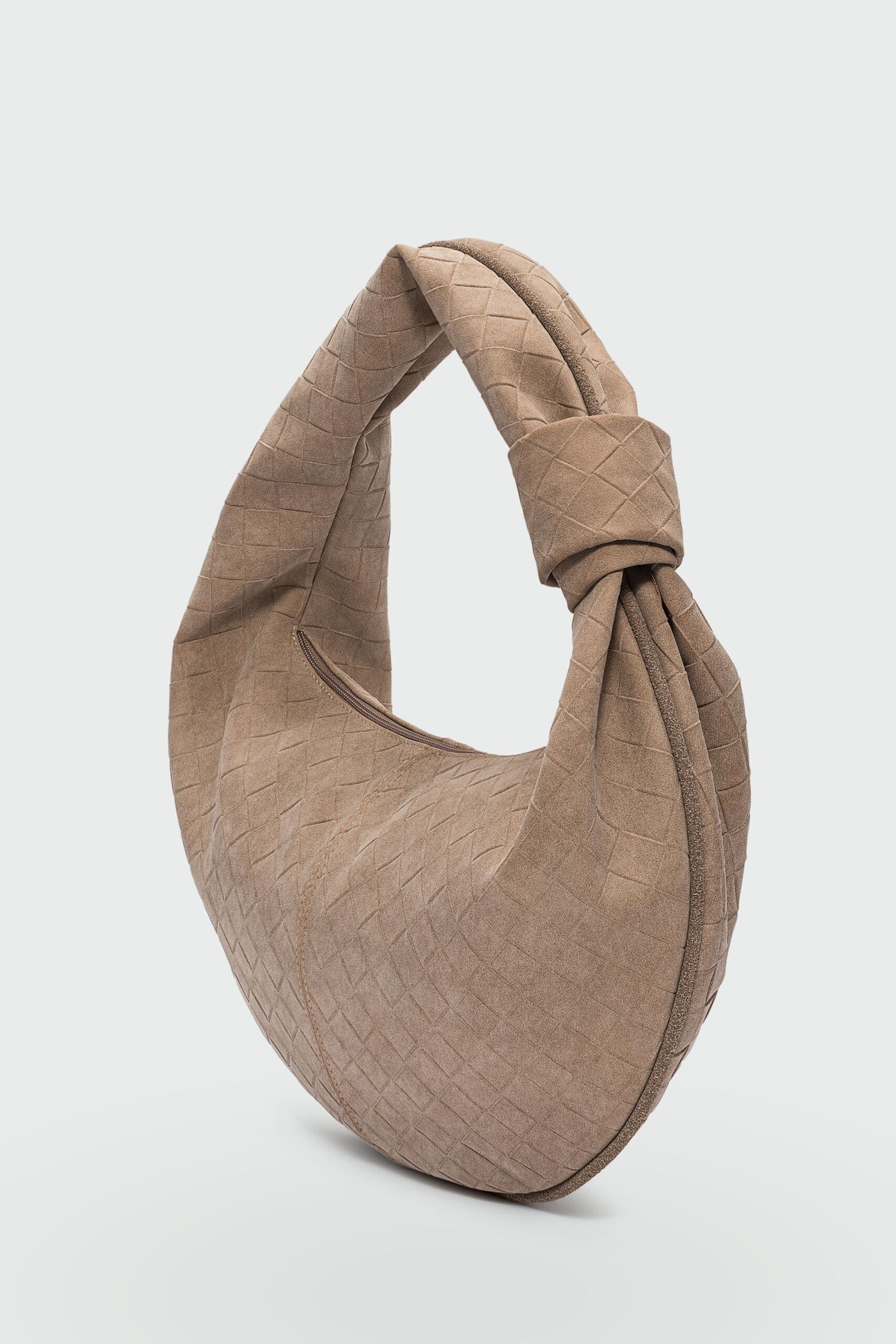 Süet Omuz Çantası Vizon - Görsel 2