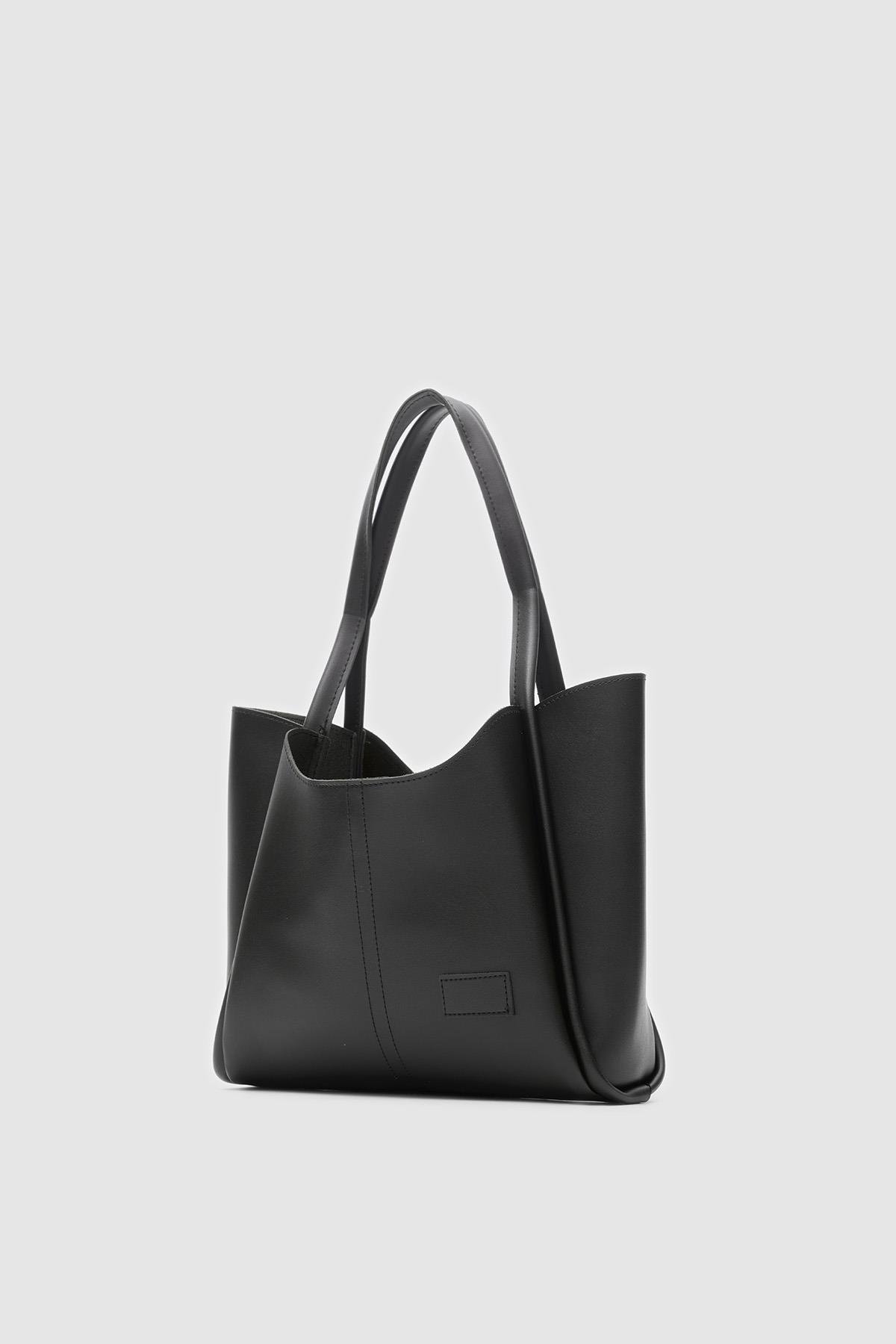 Cüzdanlı Omuz Çantası Siyah - Görsel 5