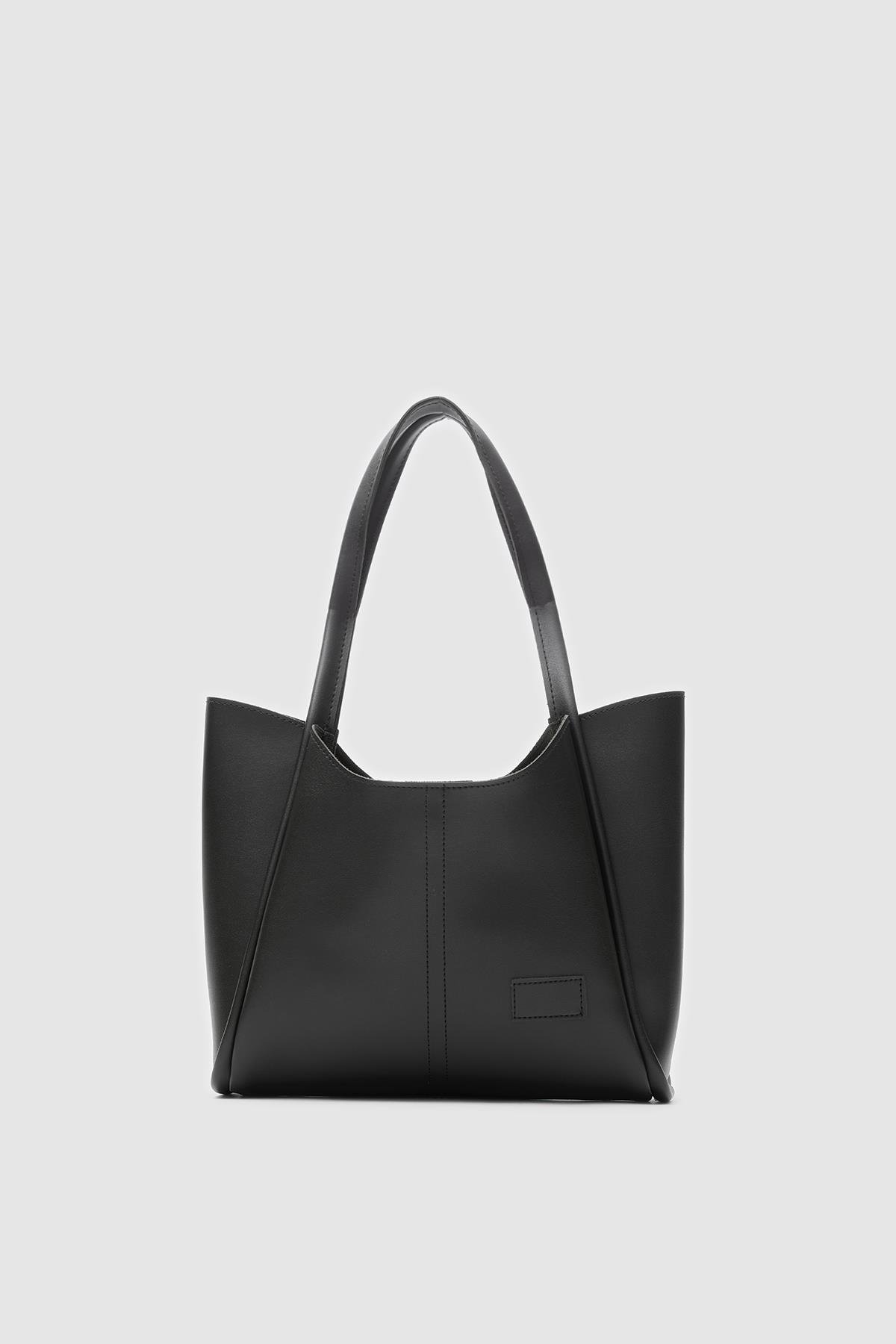 Cüzdanlı Omuz Çantası Siyah - Görsel 8