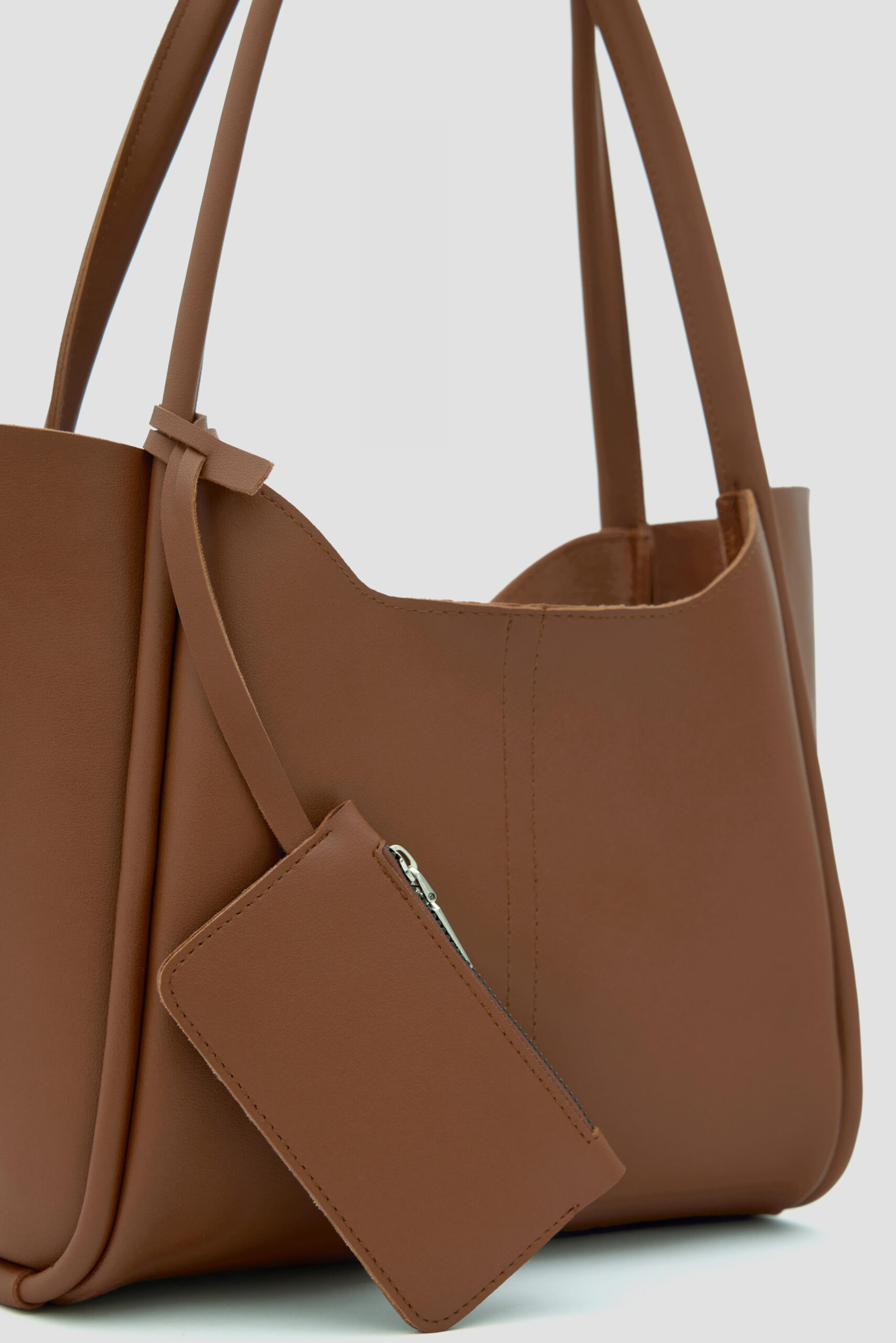 Cüzdanlı Omuz Çantası Taba - Görsel 6