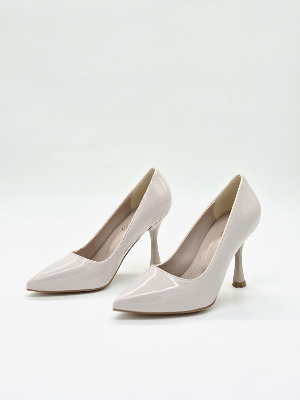 İnce Topuklu Stiletto Nude Rugan - Görsel 7