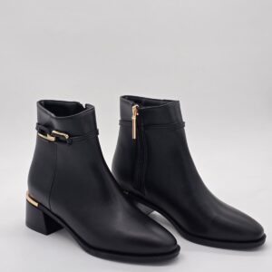 Gold Ring Detaylı Bot Siyah