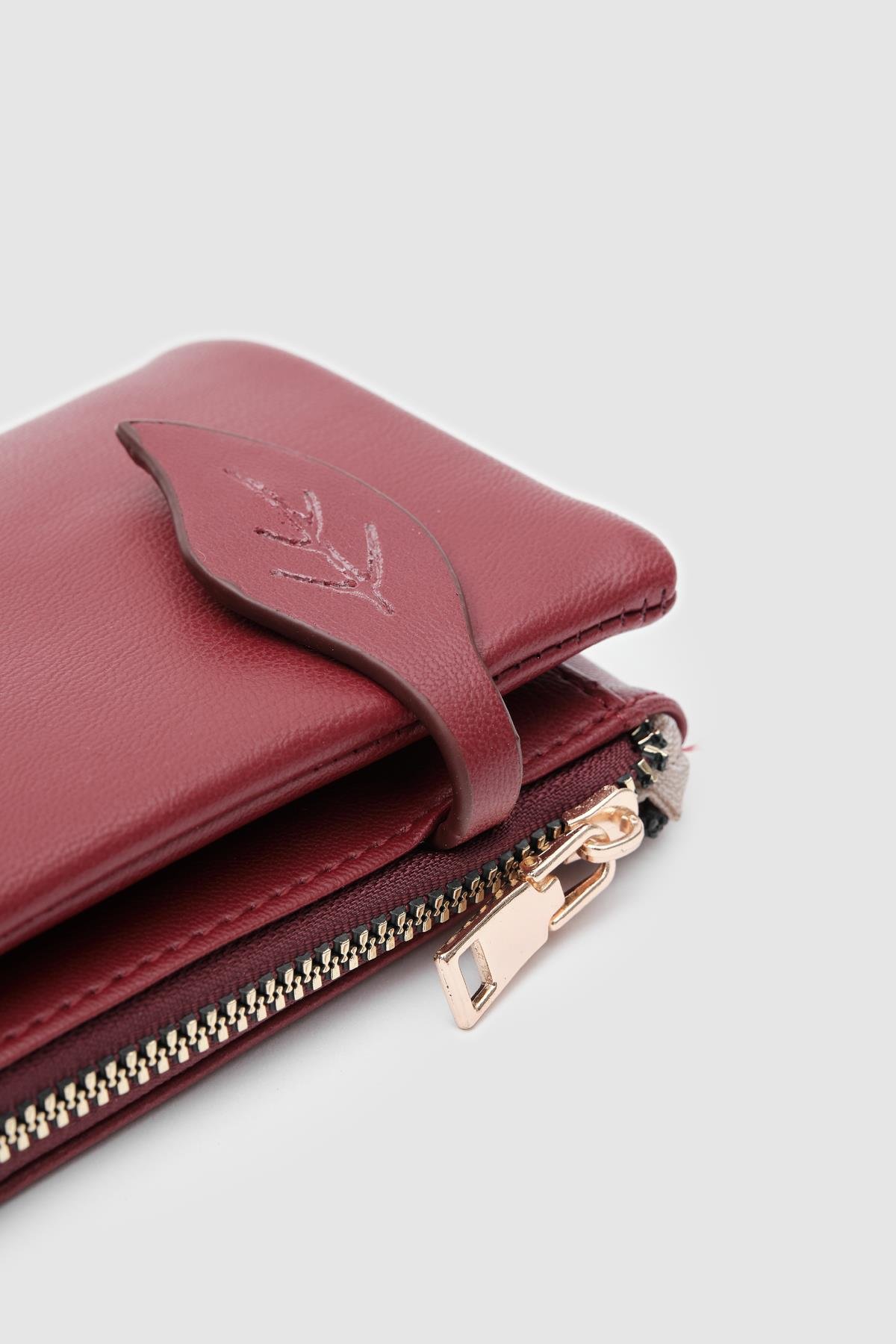 Kadın Cüzdan Bordo - Görsel 3
