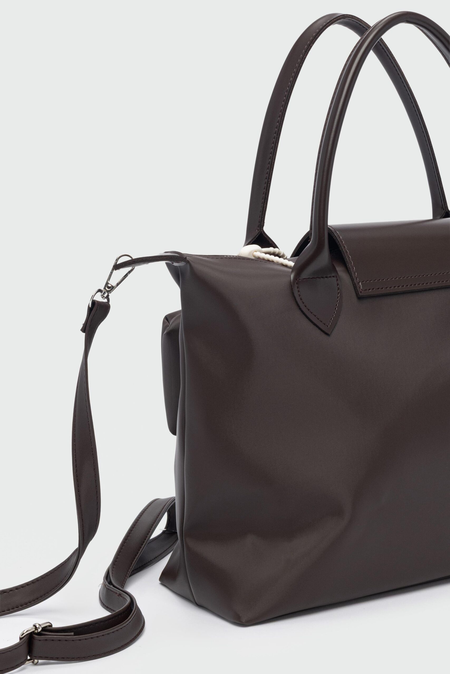 Charmlı Omuz Çantası Kahverengi - Görsel 3